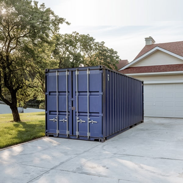 our residential storage containers are secure and equipped with locking systems to protect your belongings